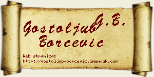 Gostoljub Borčević vizit kartica